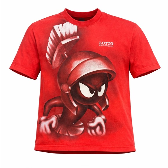 Lot 29 Other - RARE Vtg 90s Looney Tunes Marvin The Martian Shirt Red Graphic Tee Lot 29 Sz L